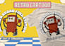 do draw a vintage retro cartoon 30s character mascot logo
